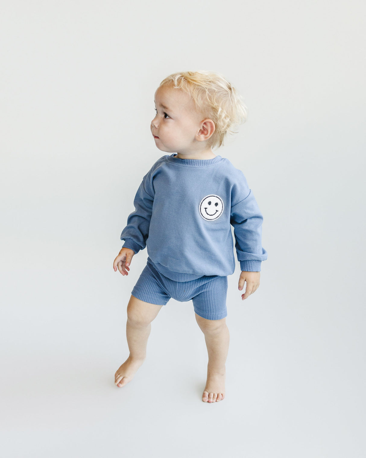 Biker Shorts Set | Blue - HoneyBug 