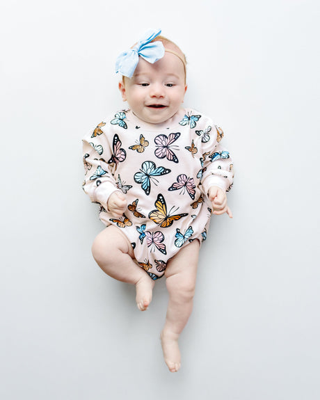 Bubble Romper | Butterflies - HoneyBug 