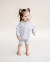Biker Shorts Set | Gray - HoneyBug 