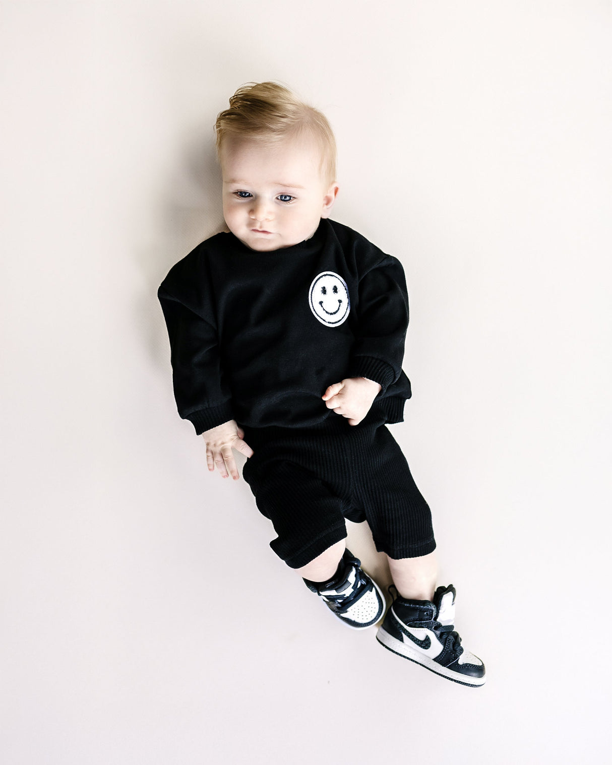 Biker Shorts Set | Black - HoneyBug 