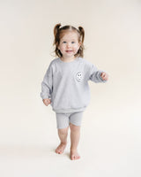 Biker Shorts Set | Gray - HoneyBug 