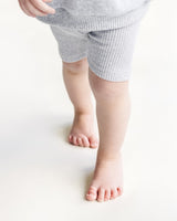 Biker Shorts Set | Gray - HoneyBug 