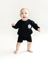 Biker Shorts Set | Black - HoneyBug 