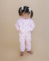 Cargo Jogger Set | Pink Bows - HoneyBug 