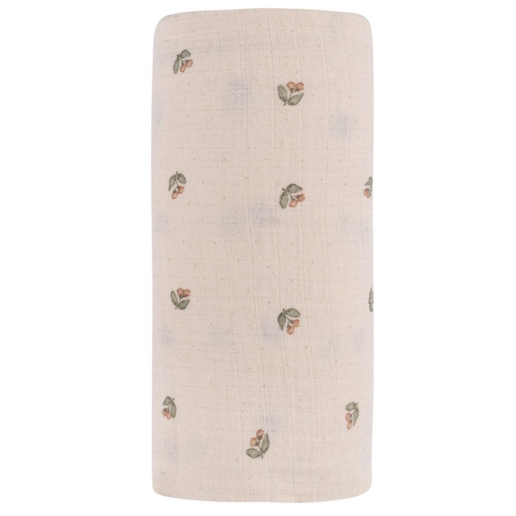 Jersey Cotton - Vintage Floral Collection- Muslin Swaddle - HoneyBug 