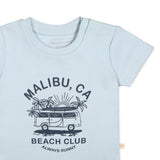 Organic Kids T-Shirts - Malibu Beach Club - HoneyBug 