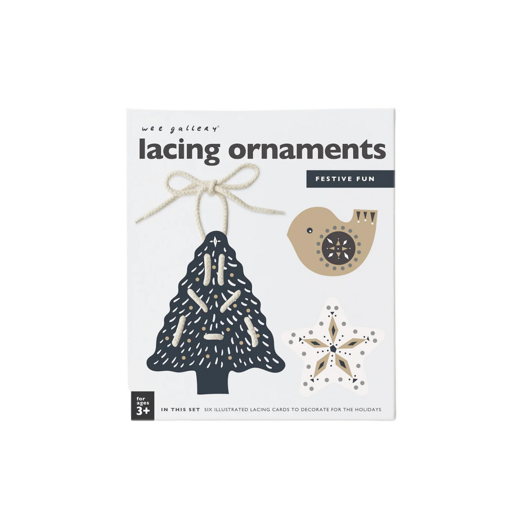 Lacing Ornaments- Festive Fun - HoneyBug 