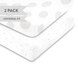 Changing Pad Cover | Cradle Sheet Set - Grey Dottie - HoneyBug 