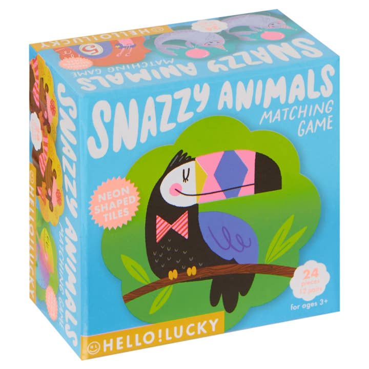 Hello!Lucky Snazzy Animals Memory Match - HoneyBug 