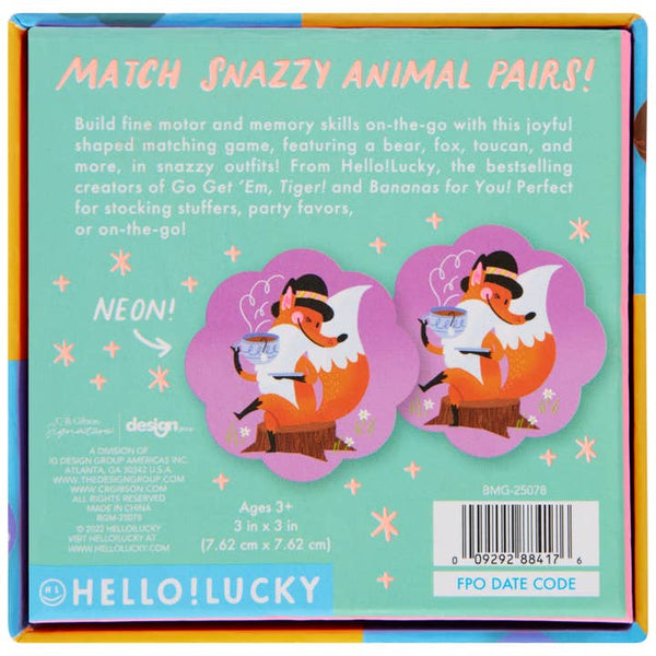 Hello!Lucky Snazzy Animals Memory Match - HoneyBug 