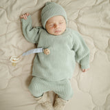 Linen Pacifier Clip 2-Pack - Blush/Cream - HoneyBug 