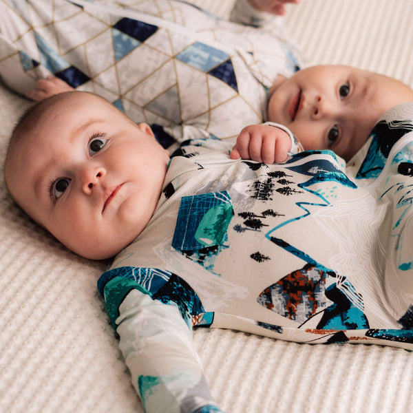 ROCKY MOUNTAINS FOOTED JAMMIES by Milk Snob - HoneyBug 
