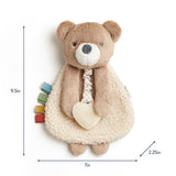 Itzy Lovey™ Plush and Teether Toy - Theo the Bear - HoneyBug 