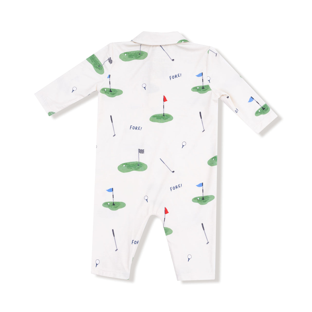 Polo Romper - HoneyBug 