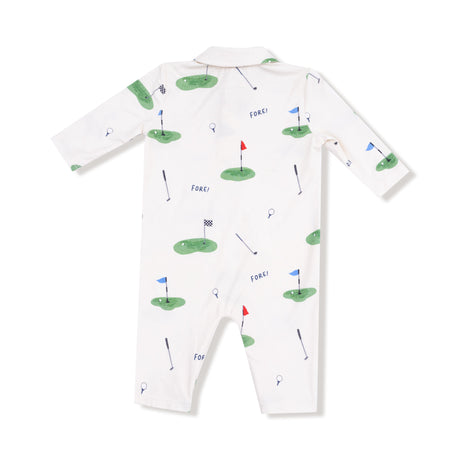 Polo Romper - HoneyBug 