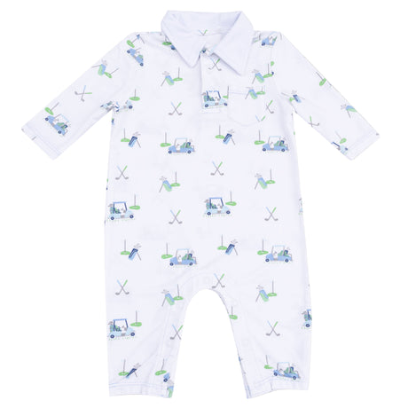 Polo Romper - HoneyBug 