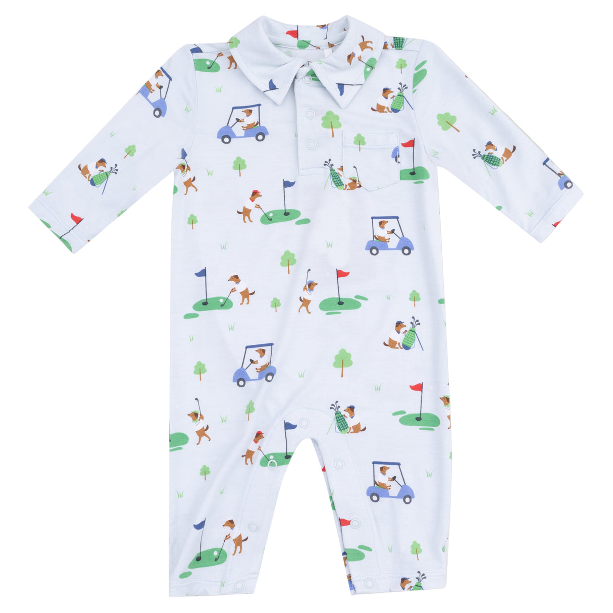 Polo Romper - HoneyBug 