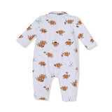 Polo Romper - Footballs Playing Football - HoneyBug 