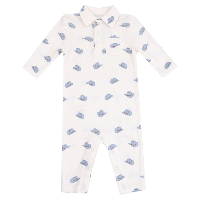 Polo Romper - HoneyBug 