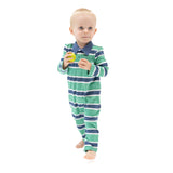 Polo Romper - Rugby Stripe - HoneyBug 