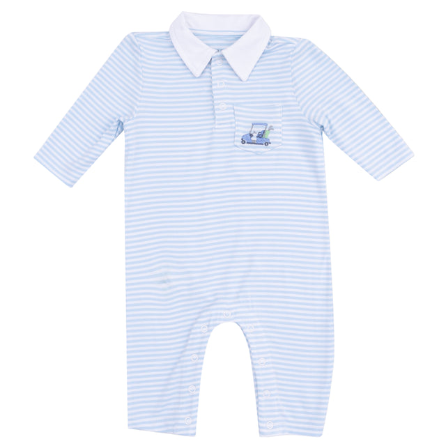 Polo Romper - HoneyBug 