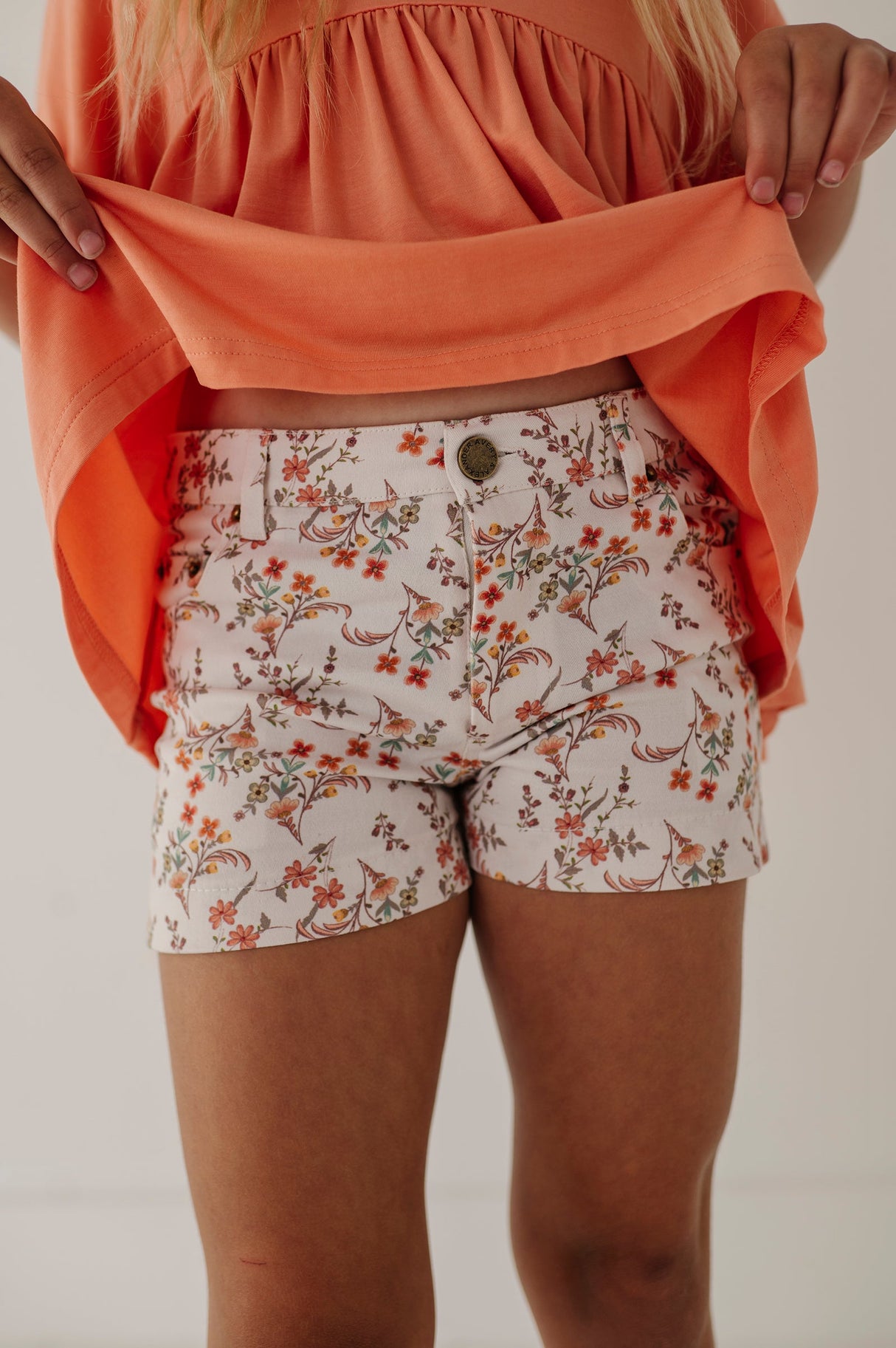 Girl's Printed Twill Shorts