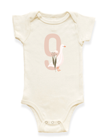 Goose Monthly Milestone Organic Baby Bodysuit
