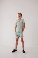 Short Sleeve Henley Shirt