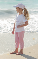 Pink Sailboat Bow Baseball Hat (Baby/Toddler, Youth)