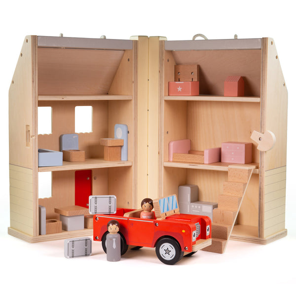 Folding Dolls House Set - HoneyBug 