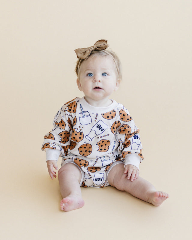 Bubble Romper | Milk & Cookies - HoneyBug 