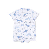 Watercolor Blue Whales - Polo Shortie