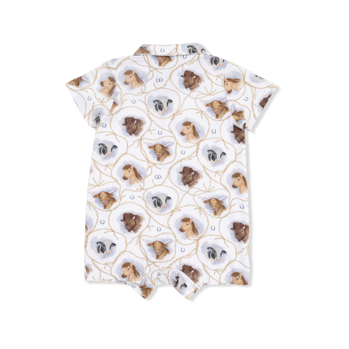 Farm Animals Rope Cameos Uni - Polo Shortie