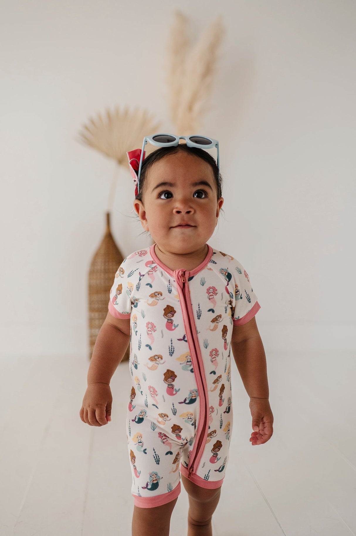 Summer Zip Romper - HoneyBug 