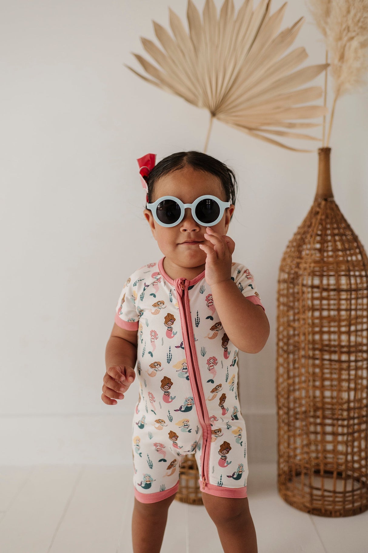 Summer Zip Romper - HoneyBug 