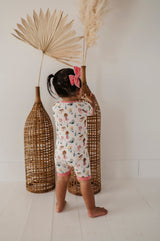 Summer Zip Romper - HoneyBug 