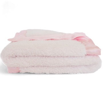 Classic Satin Border Blanket - Pink