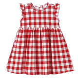 Picnic Plaid Soft Bamboo Summer Flutter Dress