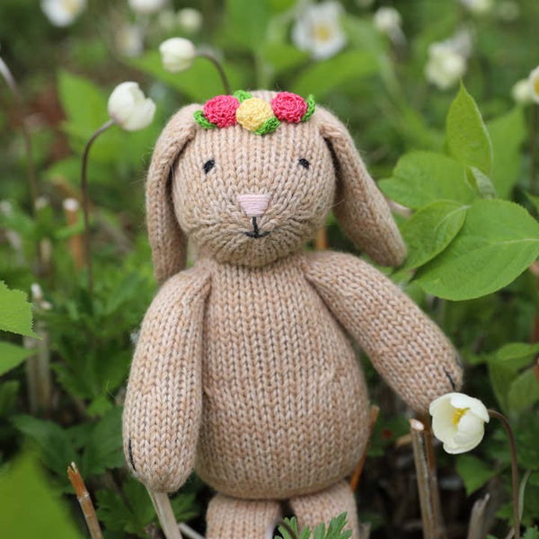 Bunny with Flowers - HoneyBug 
