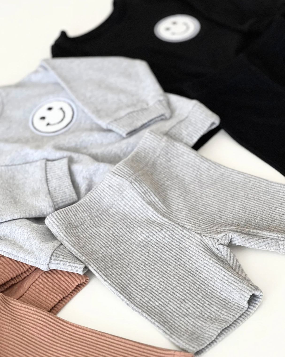 Biker Shorts Set | Gray - HoneyBug 