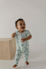 Short Sleeve Henley Romper