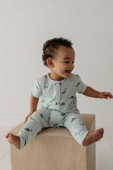 Short Sleeve Henley Romper