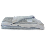 Luxury Satin Border Blanket - Silver