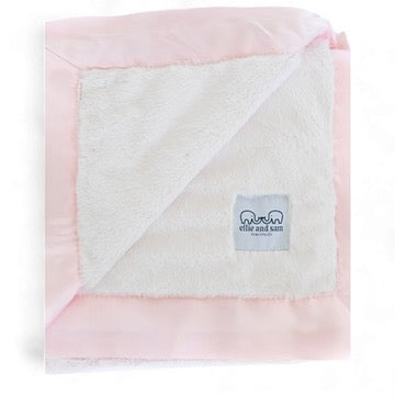 Luxury Satin Border Blanket - Pink