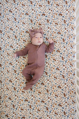 Harvest Floral Muslin Crib Sheet - HoneyBug 