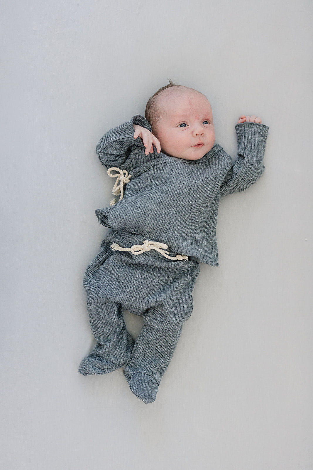 Stone Bamboo Stretch Crib Sheet - HoneyBug 