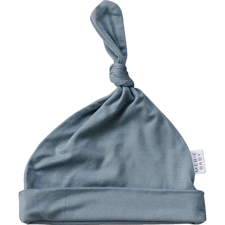 Dusty Blue Bamboo Newborn Knot Hat - HoneyBug 