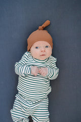 Charcoal Bamboo Stretch Crib Sheet - HoneyBug 