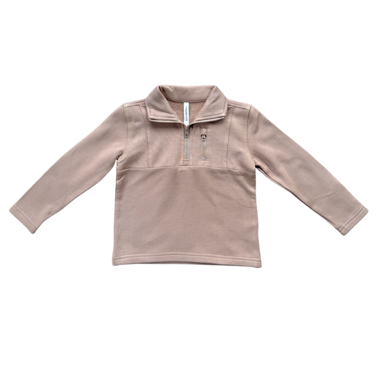 Boy's 3/4 Fleece Zip Sweatshirt
