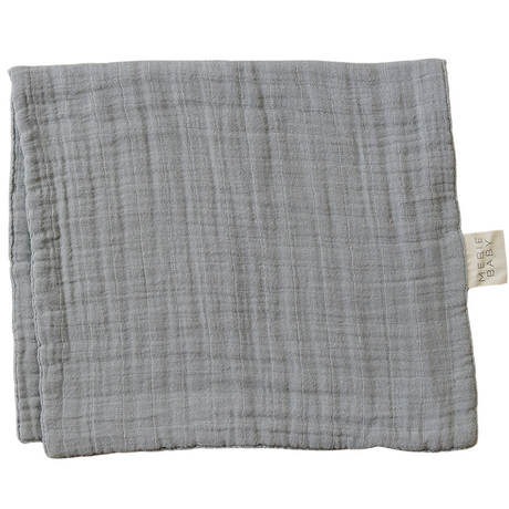 Dusty Blue Muslin Burp Cloth - HoneyBug 
